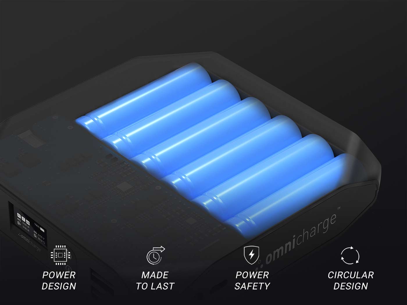Large-Capacity Power Bank | 38,400 mAh | Omnicharge Large-Capacity Power Bank | 38,400 mAh | Omnicharge